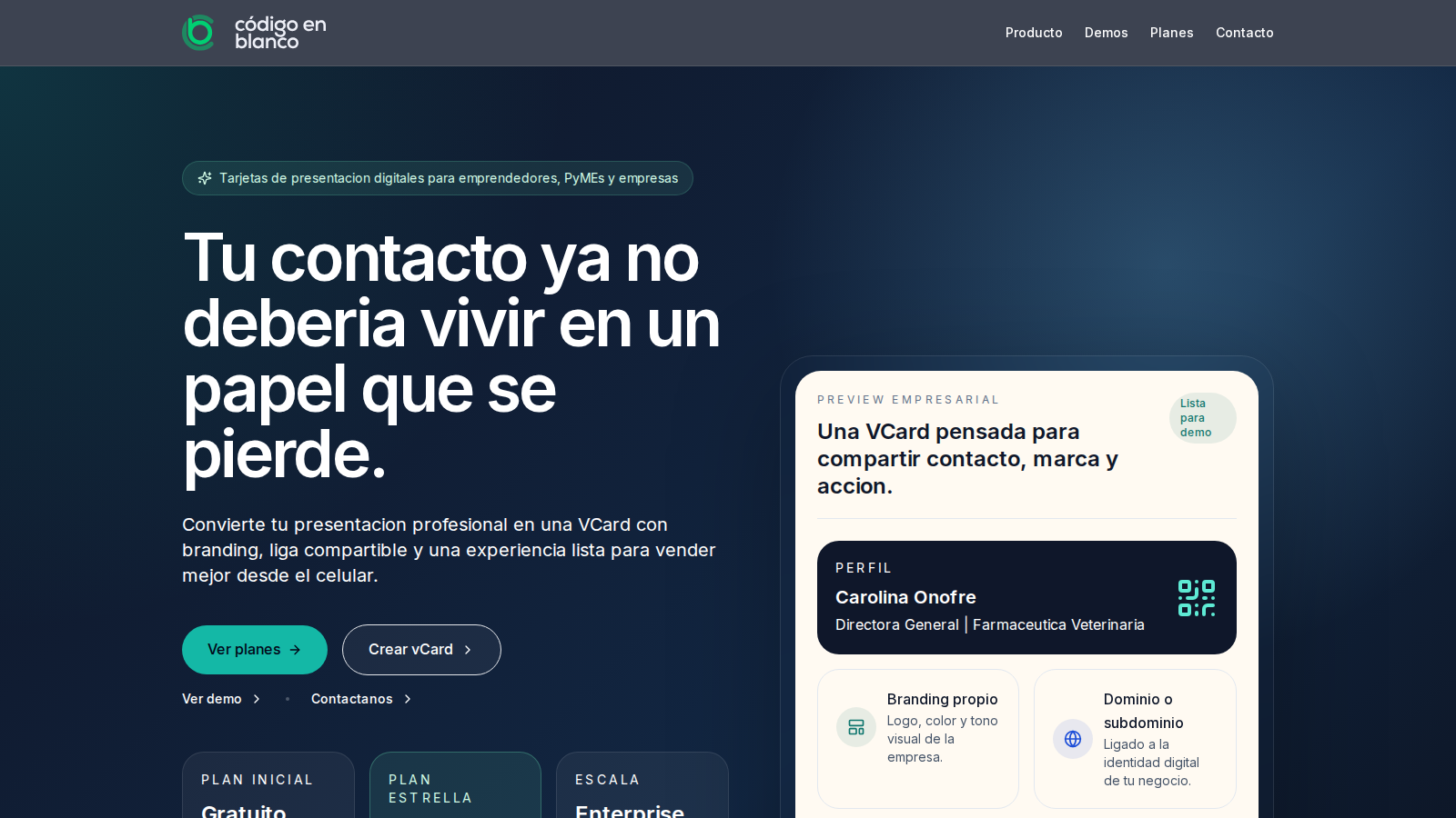 VCard Demo